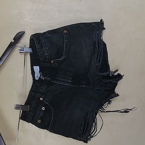 Zara Black Jean shorts